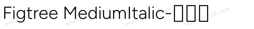 Figtree MediumItalic字体转换